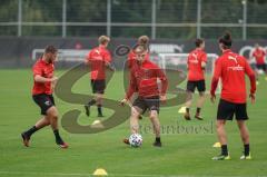 3. Liga - FC Ingolstadt 04 - Training - Ilmari Niskanen (22, FCI) Michael Heinloth (17, FCI) Jonatan Kotzke (25 FCI)