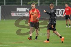 3. Liga - FC Ingolstadt 04 - Training - Ilmari Niskanen (22, FCI) mit Christoph Kappel