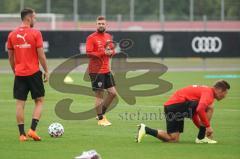 3. Liga - FC Ingolstadt 04 - Training - Fatih Kaya (9, FCI) Marc Stendera (10, FCI) Gordon Büch (18, FCI)