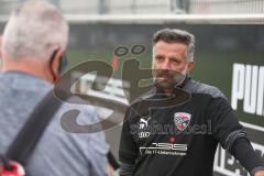 3. Fußball-Liga - Saison 2020/2021 - FC Ingolstadt 04 - Trainingsauftakt - Chef-Trainer Tomas Oral (FCI) beim Interview- Foto: Meyer Jürgen