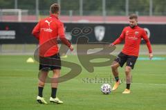 3. Liga - FC Ingolstadt 04 - Training - Gordon Büch (18, FCI) Marc Stendera (10, FCI)