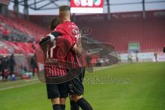 3. Liga - FC Ingolstadt 04 - VfB Lübeck - Tor Jubel 1:0 Stefan Kutschke (30, FCI) Michael Heinloth (17, FCI)