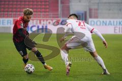 3. Liga - FC Ingolstadt 04 - VfB Lübeck - Hawkins Jaren (20 FCI) Rieble Nico (27 Lübeck)