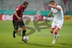 DFB Pokal - FC Ingolstadt 04 - Fortuna Düsseldorf - Michael Heinloth (17, FCI) Hartherz Florian (7 Fortuna)