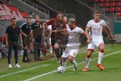 DFB Pokal - FC Ingolstadt 04 - Fortuna Düsseldorf - Michael Heinloth (17, FCI) Pledl Thomas (18 Fortuna) Piotrowski Jakub (8 Fortuna) Zweikampf