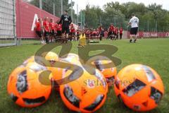 Trainingsauftakt - FCI Frauen - Die Frauenmannschaft vor dem Sprinttest - Foto: Jürgen Meyer