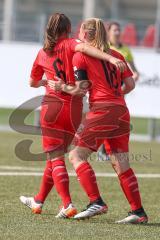 2. Bundesliga Frauen - FC Ingolstadt 04 - DSC Arminia Bielefeld - Kießling Ricarda FCI schießt den 1:1 Ausgleichstreffer - jubel - Maier Ramona links FCI - Foto: Jürgen Meyer