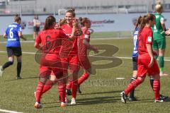 2. Bundesliga Frauen - FC Ingolstadt 04 - DSC Arminia Bielefeld - Kießling Ricarda FCI rot schießt den 2:1 Führungstreffer - jubel - Foto: Jürgen Meyer