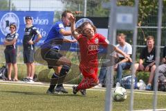 2. Bundesliga Frauen - FC Ingolstadt 04 - DSC Arminia Bielefeld - Reischmann Stefanie FCI - Weber Joana Bielefeld blau - Foto: Jürgen Meyer