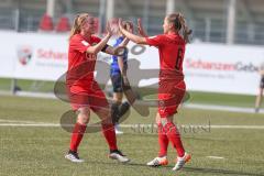 2. Bundesliga Frauen - FC Ingolstadt 04 - DSC Arminia Bielefeld - Kießling Ricarda FCI schießt den 1:1 Ausgleichstreffer - jubel - Maier Ramona links FCI - Foto: Jürgen Meyer