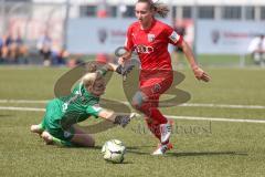 2. Bundesliga Frauen - FC Ingolstadt 04 - DSC Arminia Bielefeld - Kießling Ricarda FCI rot schießt den 2:1 Führungstreffer - jubel - Brandt Vivien Torwart Bielefeld - Foto: Jürgen Meyer