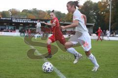 2. Frauen-Bundesliga Süd - Saison 2020/2021 - FC Ingolstadt 04 - FC Bayern München II - Vanessa Heim FCI - Julia Pollak weiss München - Foto: Meyer Jürgen