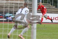 2. Frauen-Bundesliga Süd - Saison 2020/2021 - FC Ingolstadt 04 - SG99 Andernach - Stefanie Reischmann rot FCI - Jana Theissen Torwart Andernach - Foto: Meyer Jürgen