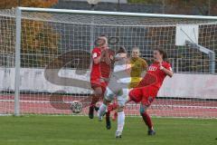 2. Frauen-Bundesliga Süd - Saison 2020/2021 - FC Ingolstadt 04 - FC Bayern München II - Vanessa Heim FCI links - Andrea Gavric weiss Bayern - Foto: Meyer Jürgen