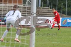 2. Frauen-Bundesliga Süd - Saison 2020/2021 - FC Ingolstadt 04 - SG99 Andernach - Stefanie Reischmann rot FCI - Jana Theissen Torwart Andernach - Foto: Meyer Jürgen