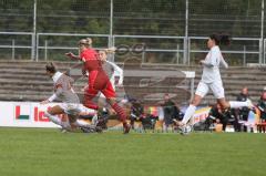 2. Frauen-Bundesliga Süd - Saison 2020/2021 - FC Ingolstadt 04 - FC Bayern München II - Mona Budnick rot FCI - Jana Kappes weiss München - Foto: Meyer Jürgen