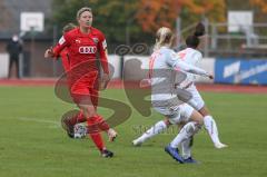 2. Frauen-Bundesliga Süd - Saison 2020/2021 - FC Ingolstadt 04 - FC Bayern München II - Mona Budnick links FCI #9 - Foto: Meyer Jürgen