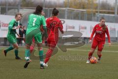 Frauen Bayernliga - Saison 2020/2021 - FC Ingolstadt Frauen II - SpVgg Greuther Fürth - Lulaj Loreta rechts rot FCI - Vidovic Paula #14 rot FCI - Foto: Meyer Jürgen