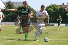 FS/H/B-FS/B-OB/1 - Freundschaftsspiel - Saison 2019/2020 - SV Manching - FC Ingolstadt 04 II - Philipp Herrmann weiss FCI - Fabian Schlienz schwarz Manching - Foto: Meyer Jürgen