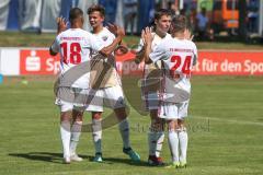 FS/H/B-FS/B-OB/1 - Freundschaftsspiel - Saison 2019/2020 - SV Manching - FC Ingolstadt 04 II - Dominik N'gatie weiss FCI schiesst den 0:1 Führungstreffer - jubel - Foto: Meyer Jürgen