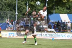 FS/H/B-FS/B-OB/1 - Freundschaftsspiel - Saison 2019/2020 - SV Manching - FC Ingolstadt 04 II - Dominik N'gatie weiss FCI - Faruk Rencber schwarz Manching - Foto: Meyer Jürgen