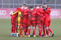 Bayernliga Süd - Saison 2019/2020 - FC Ingolstadt 04 II - TSV 1865 Dachau - Die Spieler vor dem Spiel - Foto: Meyer Jürgen