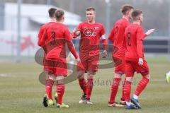 Bayernliga Süd - Saison 2019/2020 - FC Ingolstadt 04 II - TSV 1865 Dachau - Tim Kraus rot FCI #6 mit dem 2:0 Führungstreffer - jubel - Foto: Meyer Jürgen