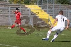 Bayernliga Süd - Saison 2020/2021 - FC Ingolstadt 04 II - Schwabmünchen - Tim Härtel rot FCI - Foto: Meyer Jürgen