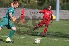 Bayernliga Süd - Saison 2020/2021 - FC Ingolstadt 04 II - Schwabmünchen - Meikis, Fabio rot FCI - Stefan Brunner
 Torwart Schwabmünchen - Foto: Meyer Jürgen