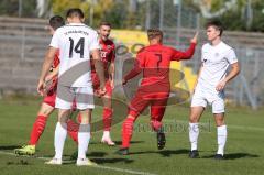 Bayernliga Süd - Saison 2020/2021 - FC Ingolstadt 04 II - Schwabmünchen - Der 1:0 Führungstreffer durch Fabio Meikis rot FCI - jubel - Foto: Meyer Jürgen