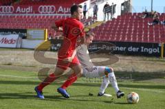 Bayernliga Süd - Saison 2020/2021 - FC Ingolstadt 04 II - Schwabmünchen - Peter Kurzweg rot FCI - Foto: Meyer Jürgen