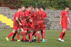 Bayernliga Süd - Saison 2020/2021 - FC Ingolstadt 04 II - Schwabmünchen - Der 1:0 Führungstreffer durch Fabio Meikis rot FCI - jubel - Foto: Meyer Jürgen