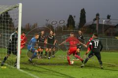 Bayernliga Süd - Saison 2020/2021 - FC Ingolstadt 04 II - SpVgg SpVgg Hankofen-Hailing  - Mario Götzendörfer rot FCI - Mathias Loibl Torwart Hankofen - Foto: Meyer Jürgen