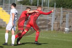 Bayernliga Süd - Saison 2020/2021 - FC Ingolstadt 04 II - Schwabmünchen - Der 1:0 Führungstreffer durch Fabio Meikis rot FCI - jubel - Foto: Meyer Jürgen