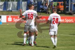 FS/H/B-FS/B-OB/1 - Freundschaftsspiel - Saison 2019/2020 - SV Manching - FC Ingolstadt 04 II - Dominik N'gatie weiss FCI schiesst den 0:1 Führungstreffer - jubel - Foto: Meyer Jürgen