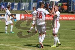 FS/H/B-FS/B-OB/1 - Freundschaftsspiel - Saison 2019/2020 - SV Manching - FC Ingolstadt 04 II - Dominik N'gatie weiss FCI schiesst den 0:1 Führungstreffer - jubel - Foto: Meyer Jürgen