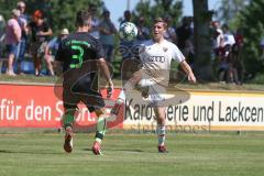 FS/H/B-FS/B-OB/1 - Freundschaftsspiel - Saison 2019/2020 - SV Manching - FC Ingolstadt 04 II - Tim Kraus weiss FCI - Nicholas Henning schwarz Manching - Foto: Meyer Jürgen