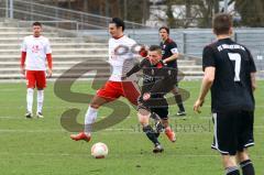 Regionalliga Bayern - FC Ingolstadt 04 II - FC Kickers Wuerzburg - Patrick Walleth im Zweikampf mit C. Dan. Foto: Adalbert Michalik