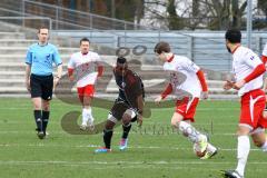 Regionalliga Bayern - FC Ingolstadt 04 II - FC Kickers Wuerzburg - Reagy Ofosu im Zweikampf mit Nicolas Wirsching. Foto: Adalbert Michalik