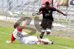 Regionalliga Bayern FC Ingolstadt 04 II - SpVgg Bayern Hof - Ofosu Reagy (schwarz FC Ingolstadt) - Foto: Jürgen Meyer