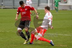 Regionalliga - FC Ingolstadt 04 II - Bayern München II  - Alper Uludag im Zweikampf - Foto: Jürgen Meyer