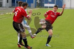 Regionalliga Bayern - FC Ingolstadt 04 II - TSV 1860 München II - Keidel Ralf (links rot FC Ing und Müller Stefan (rechts FC Ing) - Foto: Jürgen Meyer