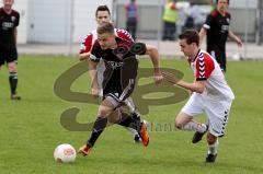 Regionalliga Bayern FC Ingolstadt 04 II - SpVgg Bayern Hof - Habersetzer Felix (schwarz FC Ingolstadt) Foto: Jürgen Meyer