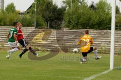 FC Ingolstadt II - 1.FC Schweinfurt 05 - Hofmann Philipp schießt das 1:0 - Foto: Jürgen Meyer