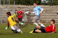 FC Ingolstadt 04 II - TSV 1860 München II  - Prinz Thomas (rot FC IngII am Boden) - Foto: Jürgen Meyer