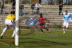 FC Ingolstadt 04 II - TSV 1860 München II  - Ofosu Reagy (rot FC II ) passt in den Strafraum - Foto: Jürgen Meyer