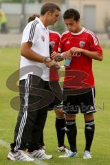 FC Ingolstadt II - 1.FC Schweinfurt 05 - Stipic Tommy mit Müller Stefan im Gespräch - Foto: Jürgen Meyer