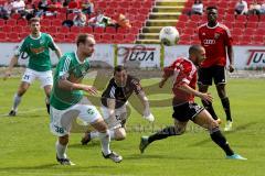 FC Ingolstadt 04 II - SV Schalding-Heining - Weiß Dominik (#21 rot FC Ingolstadt) - Escherich Sebastian (#38 Schalding( - Foto: Jürgen Meyer