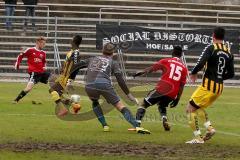 FC Ingolstadt II - SpVgg Bayern Hof - Schmitt Dominik (rot hinten) -Ofosu Reagy (15 rot Ingolstadt) - Foto: Jürgen Meyer