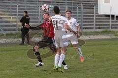 Regionaliga - FC Ingolstadt II - 1.FC Schweinfurt 05 - Heiß Mathias #4 rot Ingolstadt - Häcker Simon #11 weiß Schweinfurt - Foto: Jürgen Meyer